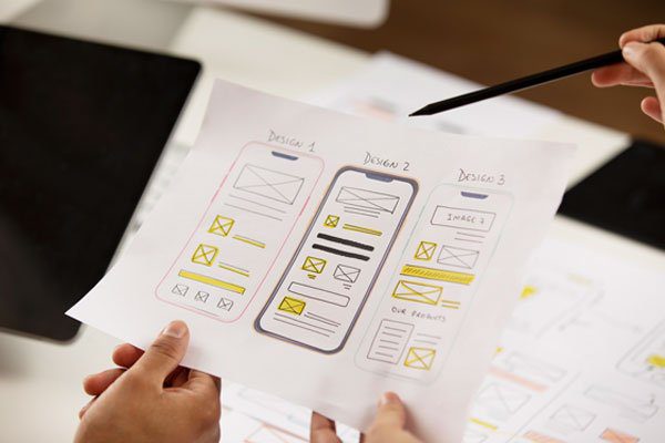 Web and Mobile App Design Moodboards Wireframes