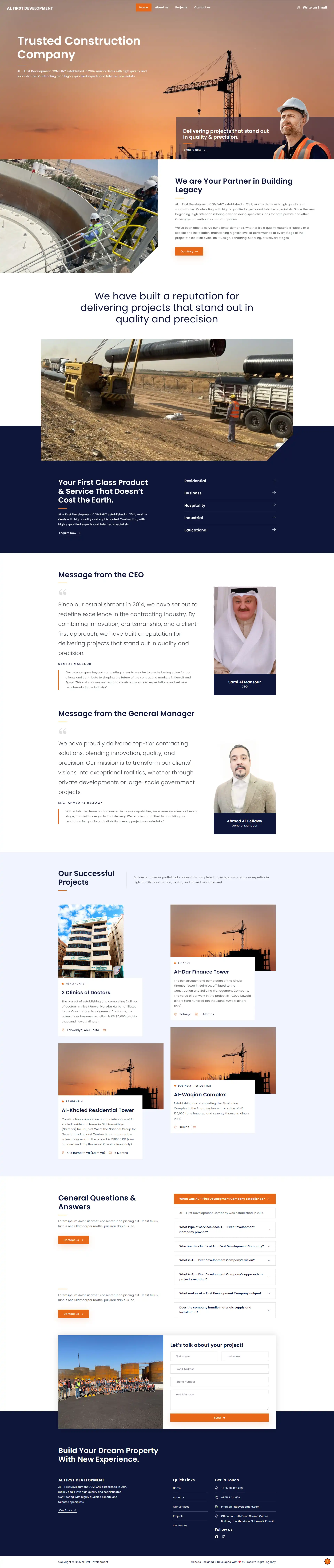 Al First Development Website